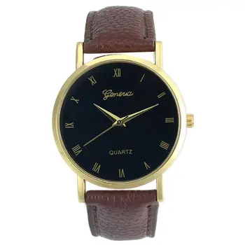 

Timistar # 4003 Unisex Casual Geneva Faux Leather Quartz Analog Wrist Watch