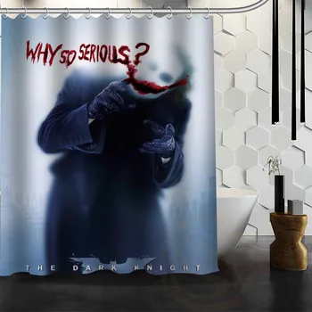 

Best Nice Custom Joker Shower Curtain Bath Curtain Waterproof Fabric Bathroom MORE SIZE WJY&2
