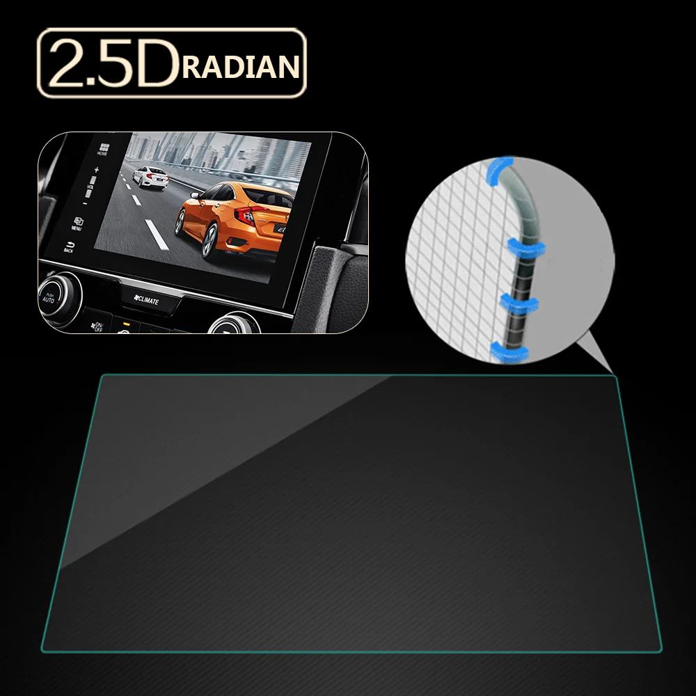  Vehemo Auto Gehärtetem Glas Für Auto GPS MP5 Video Player Screen Protector Film Premium 102 zoll 24