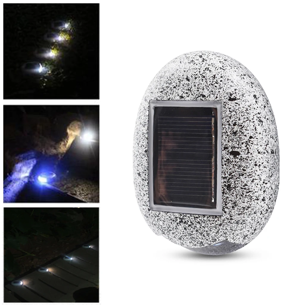 

Hot Sale Solar Powered Ground Lights LED Solar Path Light Stone Shape Outdoor Waterproof Garden Landscape Lighting for Yard Lawn