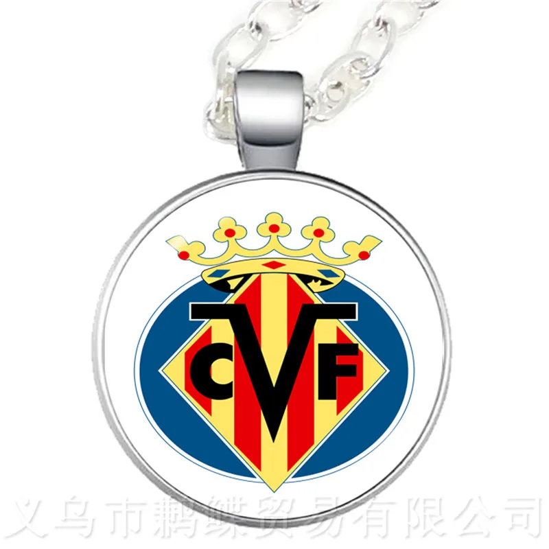 

2018 New Spanish League Club Football Necklace Football Team Logo Pendant Sweater chain Fans Souvenir Gifts Liga BBVA