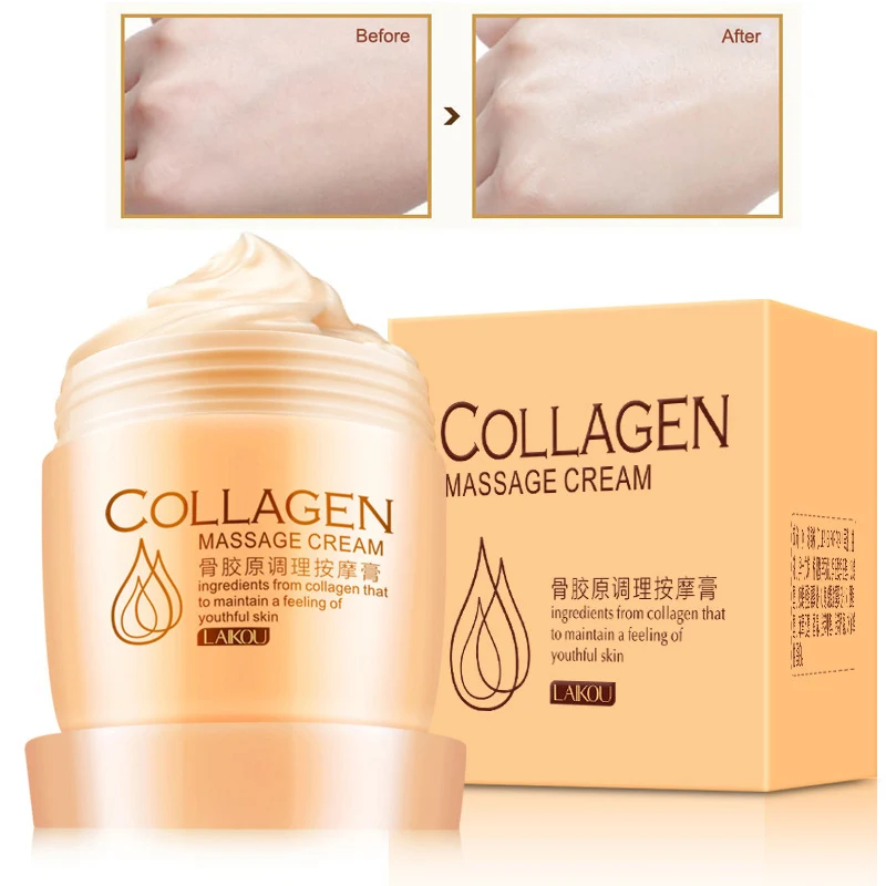 Collagen Facial Massage Cream Deep Cleansing Remove Blackhead Purify