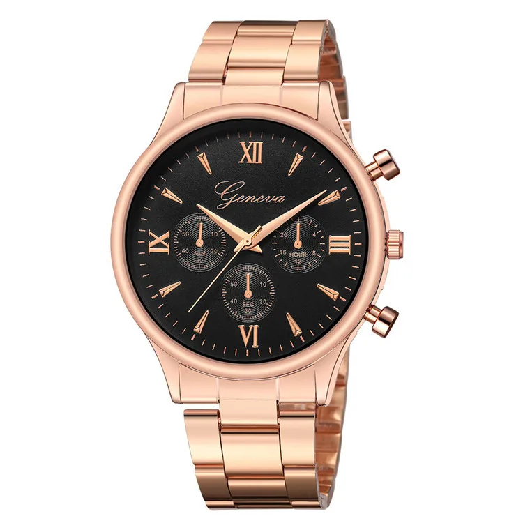 Роскошные Брендовые мужские часы, полностью стальные часы из розового золота, мужские спортивные часы, relogio masculino reloj hombre erkek kol saati - Цвет: Rose Gold Black