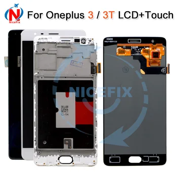 

Oneplus 3T LCD Display Touch Screen 100% New FHD 5.5" Digitizer Assembly Replacement Accessory For One plus A3010 A3000 3 three