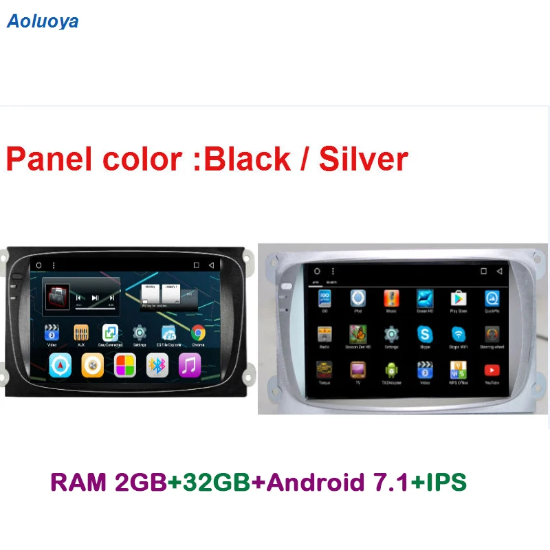

Aoluoya 8"IPS RAM 2GB+32G Android 7.1 CAR DVD Radio GPS Navigation For Ford Focus Mondeo 2007-2011 S-Max 2008-2012 Galaxy CANBUS