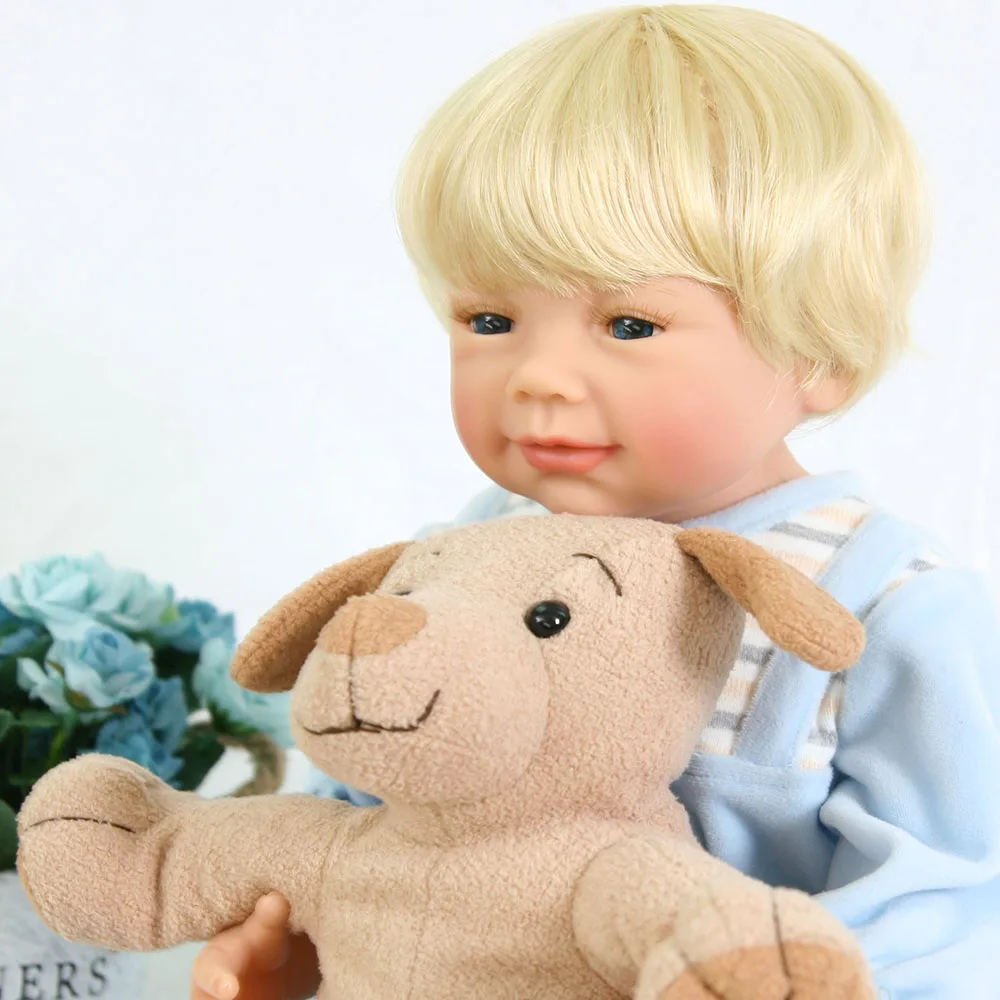 

22 Inch/56cm Realistic Reborn Babies Full Silicone vinyl Boy girl Baby Dolls children new year gift bebes reborn bonecas