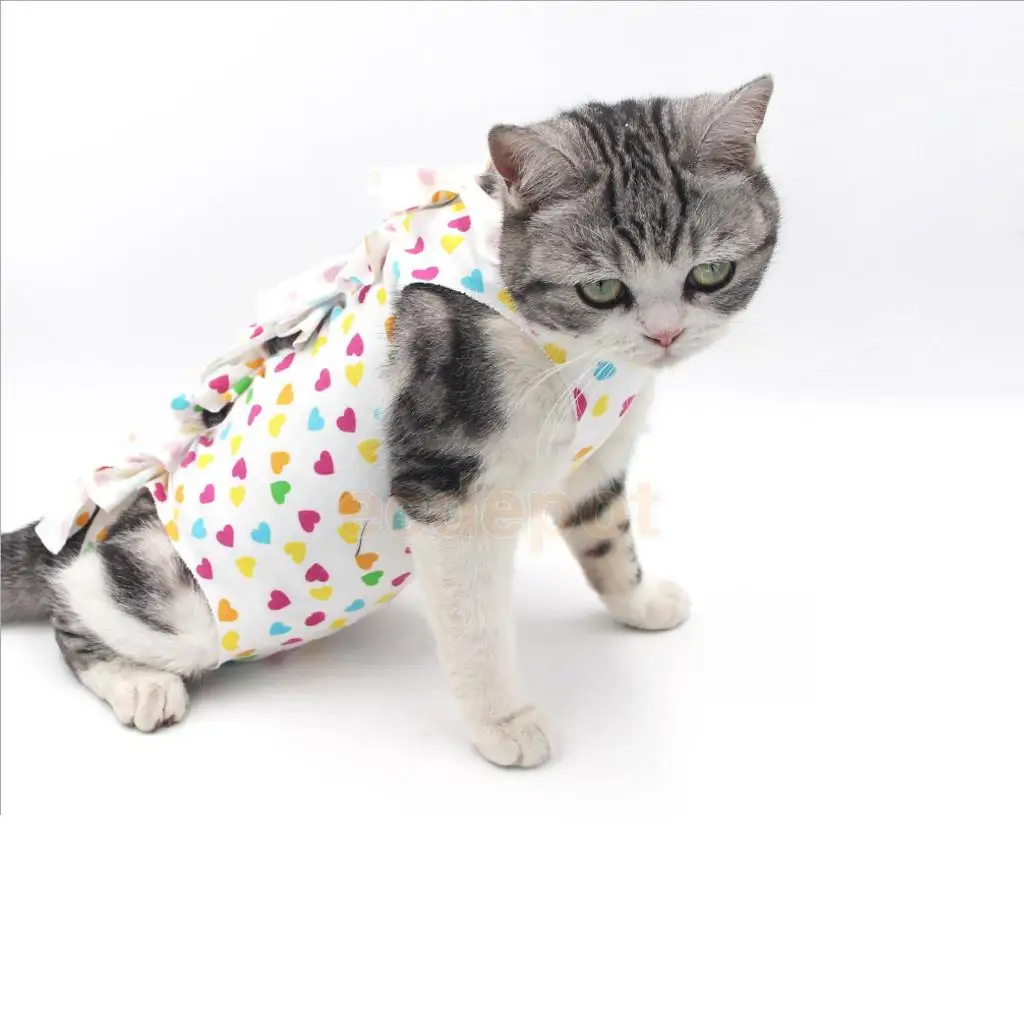 Professional Recovery Suit for ABDOMINAL Wounds and Skin Diseases,E-Collar Alternative for Cats and Dogs, After Surgey Wear