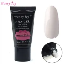 

Hot French White Uv Builder Poly Gel Quick Building Nail Model Extension No Burning No Nail Form 30g