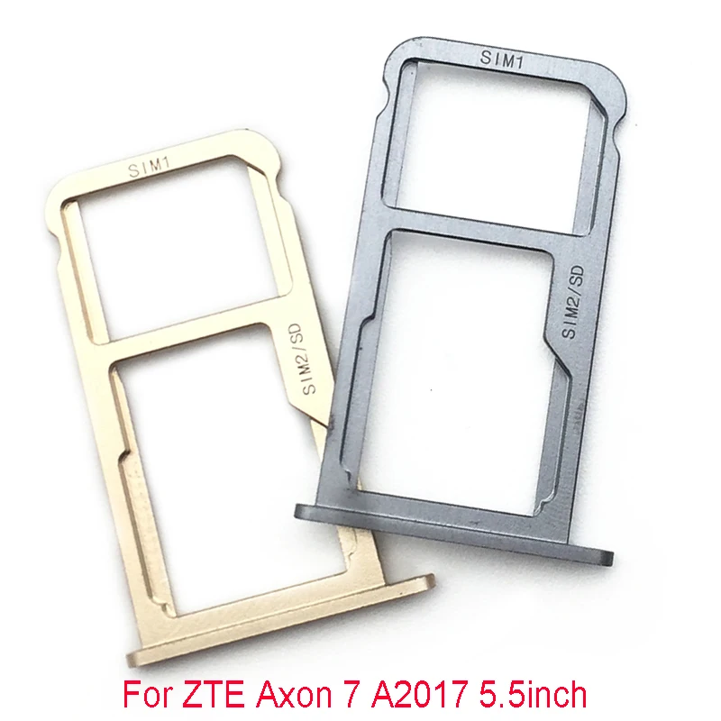

New Sim Card reader slot tray port holder connector For ZTE Axon7 A2017 Axon 7 memory SD TF socket plug