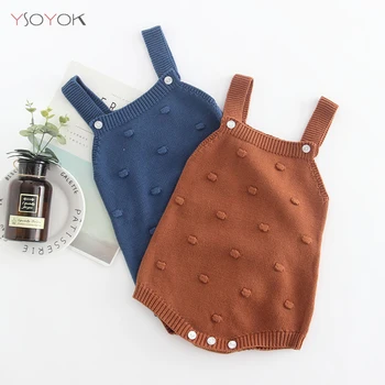 

New Autumn Baby Rompers Cute Cartoon Rabbit Infant Girl Boy Jumpers Kids Knit Overalls New born Baby Outfits knitted Clothes