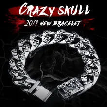 BEIER, новинка, уникальный крутой мужской браслет с черепом, 316 нержавеющая сталь, мужской браслет, высокое качество, рождественское ювелирное изделие, BC8-057