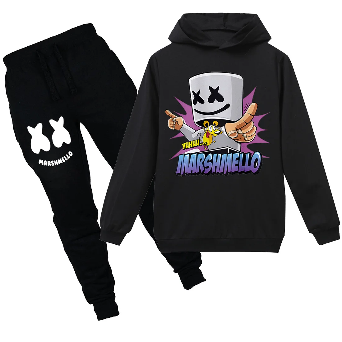 

DJ Marshmallow Face Design Children Funny T Shirt Big Boys Girls Fortnight Hoodies Kids T-shirts Tops Casual Soft Baby Clothes