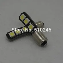 100X Авто Canbus BA9S T4W 6 SMD 5050 двойная сторона без ошибок водить автомобиль просвет Индикатор Интерьера боковые светодиодные лампы DC12V белый светодиодный светильник