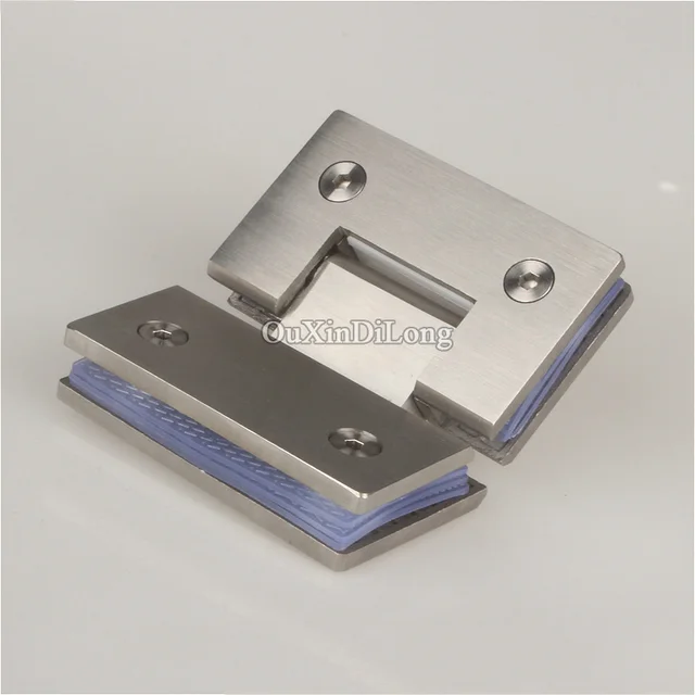 Hot 2pcs 304 Stainless Steel Frameless Shower Glass Door Hinges 135 Hot 2pcs 304 Stainless Steel Frameless Shower Glass Door Hinges 135 Degree To Fixed