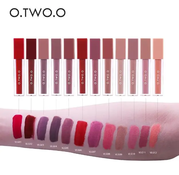 O.TWO.O Матовая Помада Жидкая Водонепроницаемый Long Lasting Lipstick матовый блеск для губ