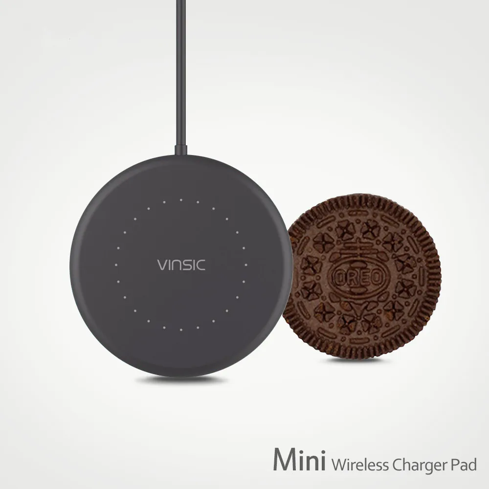Vinsic Qi Беспроводное зарядное устройство для iPhone X 8 Plus Samsung Galaxy S6 S7 Edge Google Nexus Lumia 920|pad