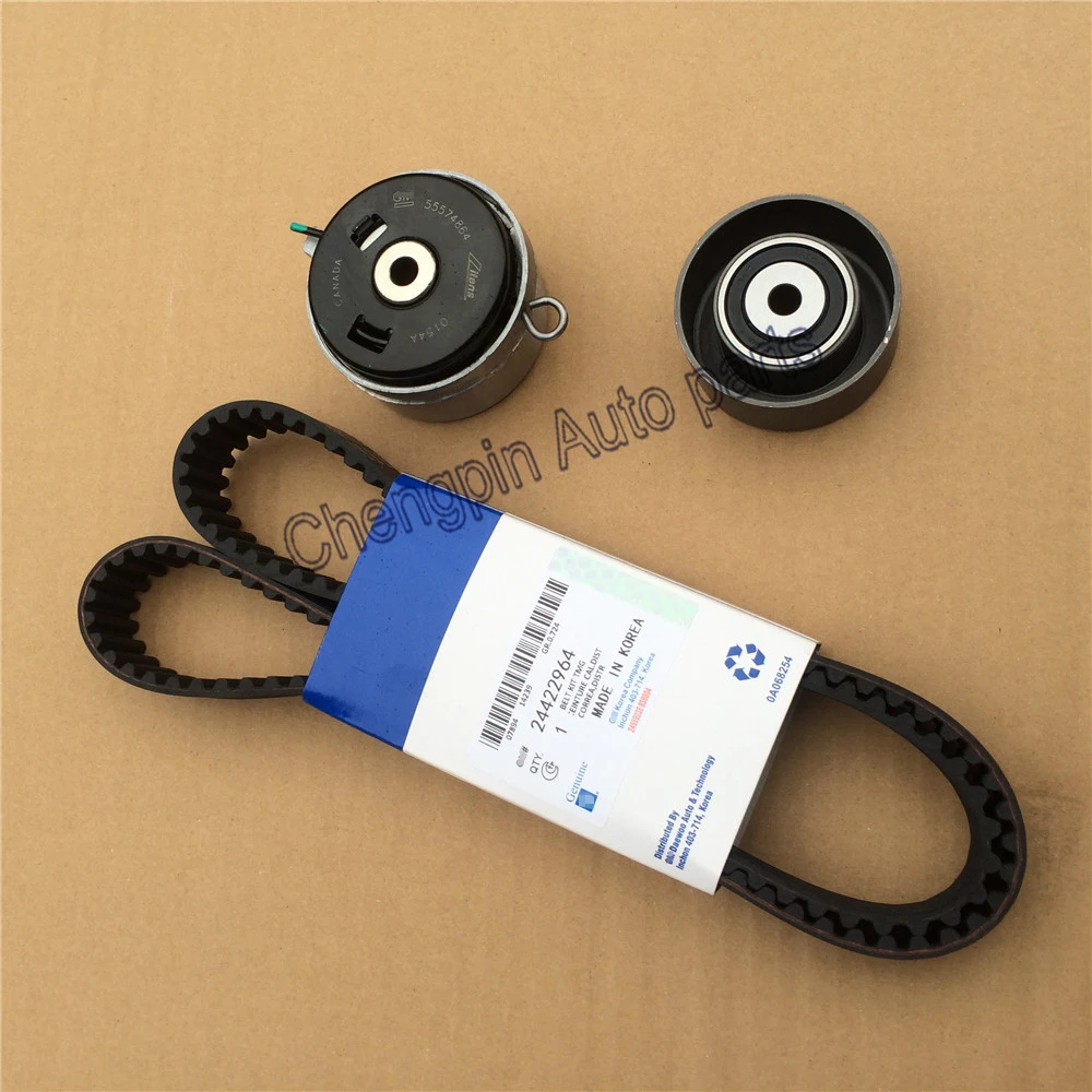 US $65.25 Engine Original Timing Belt Kit Tensioner Oem 95516740 55574864 24422964 24436052 For Chevrolet Cruze Sonic Epica Buick Regal