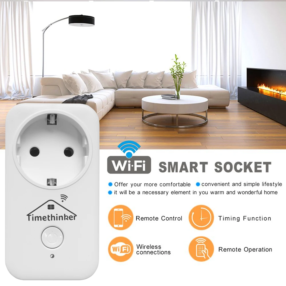 

Smart Home WiFi Socket for Apple Homekit Work for ALexa Google Home APP Siri Voice Remote Control Outlet AU US EU UK Plug