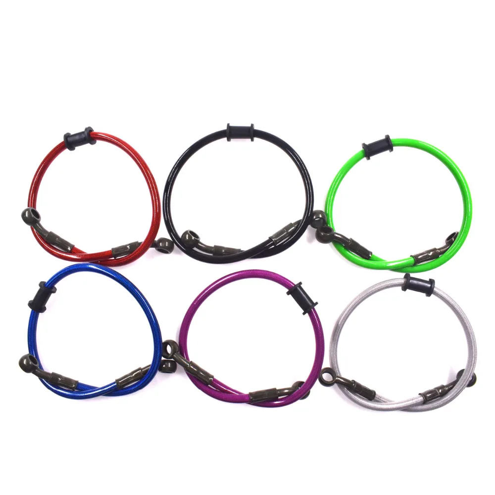 

50cm Clutch Brake Oil Hose Tube Pipe Line M10 Ends Red for Motorcycle Dirt Bike