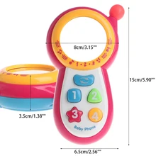 Детский обучающий музыкальный звук мобильный телефон образовательная Мобильная игрушка телефон 95AE