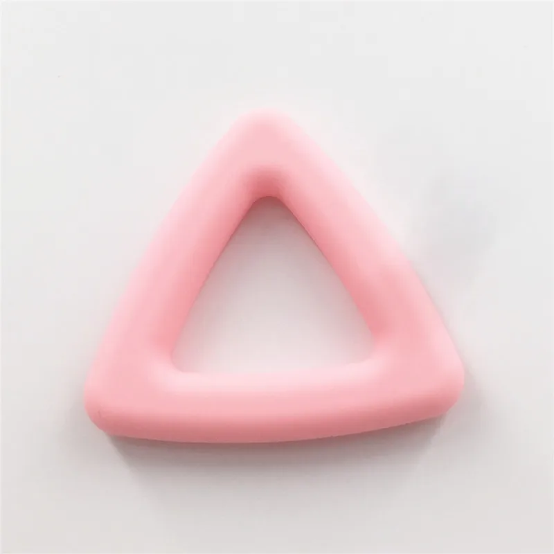 Encantos do Bebê Brinquedo de Montessori Sensorial dos Desenhos Chenkai Triângulo Mordedores Bpa Livre Silicone Faça Você Mesmo Chupeta Animados Fazer Jóias 50 Pcs 7 Silicone DIY Encantos Do Bebê Chupeta Chupeta