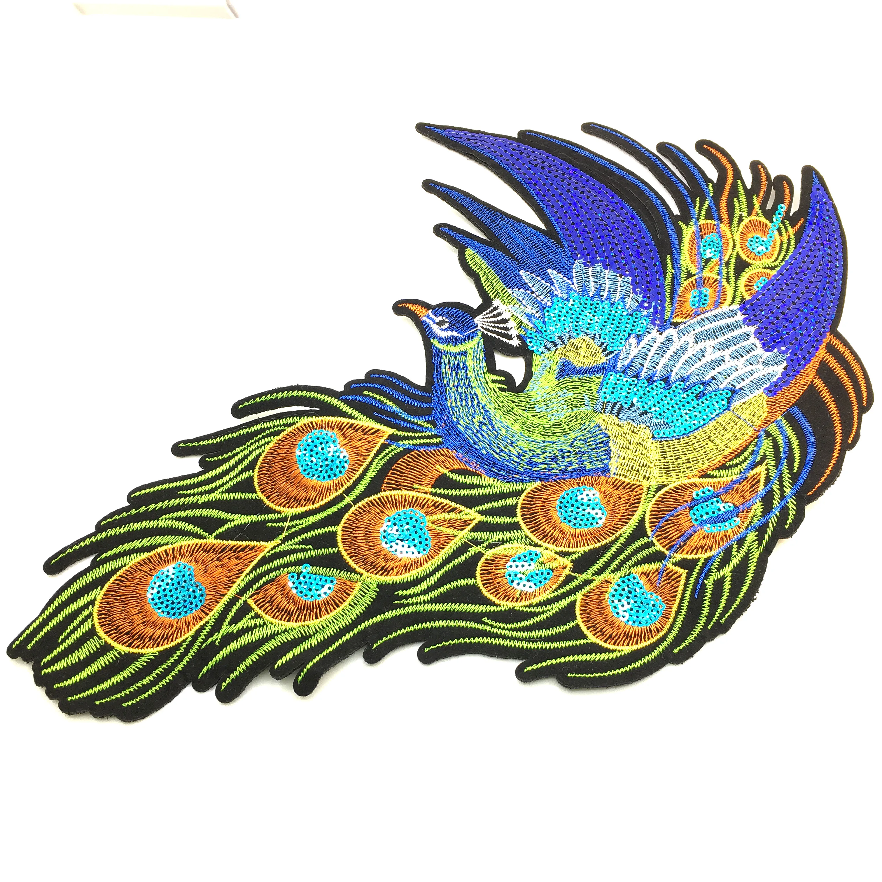 Buy 2pc Sew On Phoenix Sequin Embroidered Patch Applique Phenix Beaded Patches