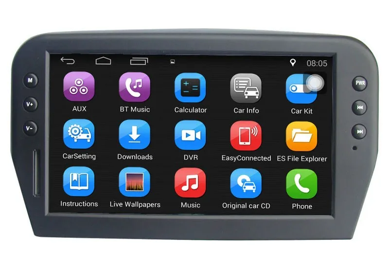 Best Android 7.1 Car media player for Peugeot 207 original car upgrade car Video keep original Radio(CD) all functions 0