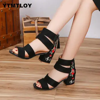 

2019 Brand Elegant Women High Heels Pumps Super High Heel Women's Banquet Waterproof Platform Toe Sexy Sandals Gladiator Heels