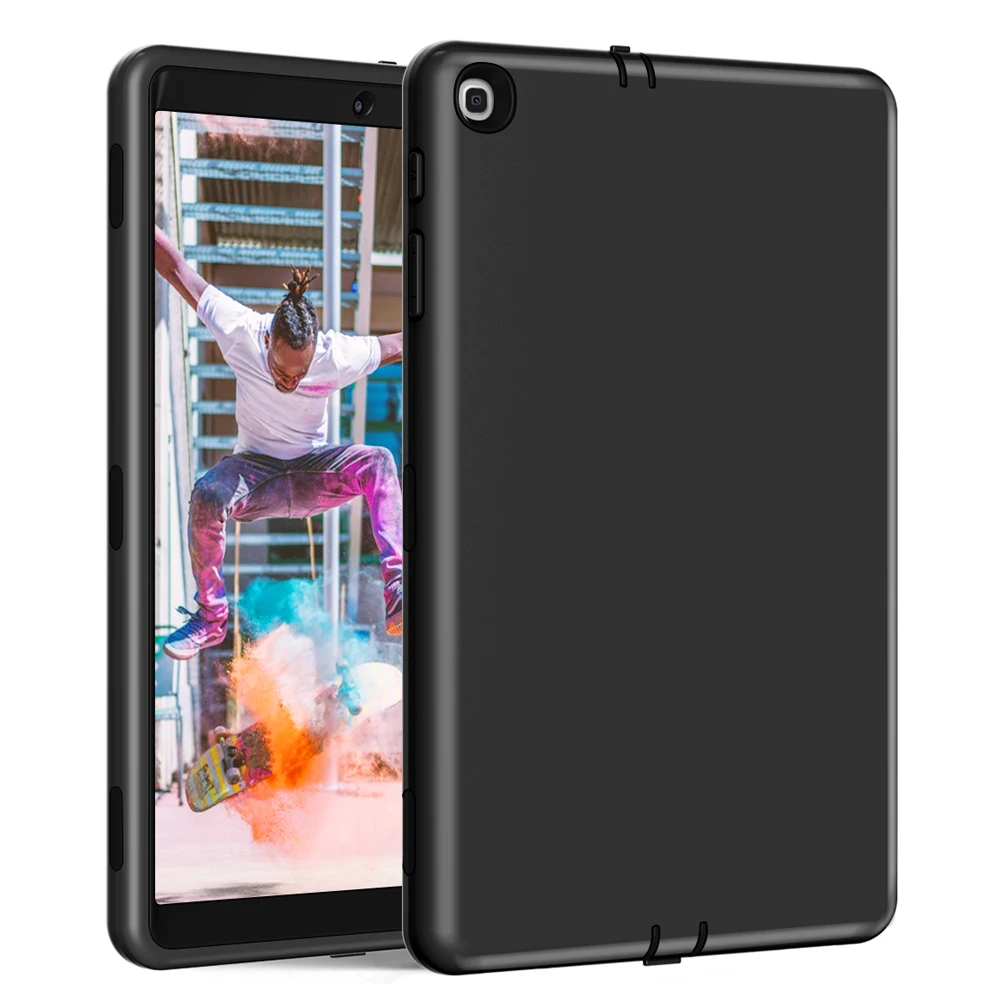 

For Samsung Galaxy TAB A 10.1(2019) SM-T510 SM-T515 Case High-Impact Shockproof 3 Layers Soft Silicone+Hard PC Case