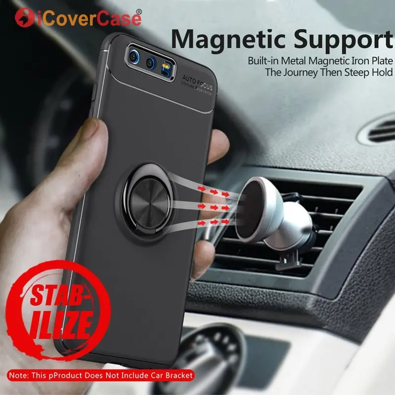 Finger Ring Magnetic Case For Huawei Honor 10 9 Lite Car Holder Cover 360 Rotating Stand Silicon Honor9 9Lite Coque |