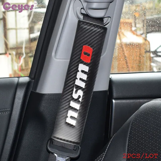 Seat Belt Cover Car Styling Auto Emblems Pads Case For Nissan Nismo