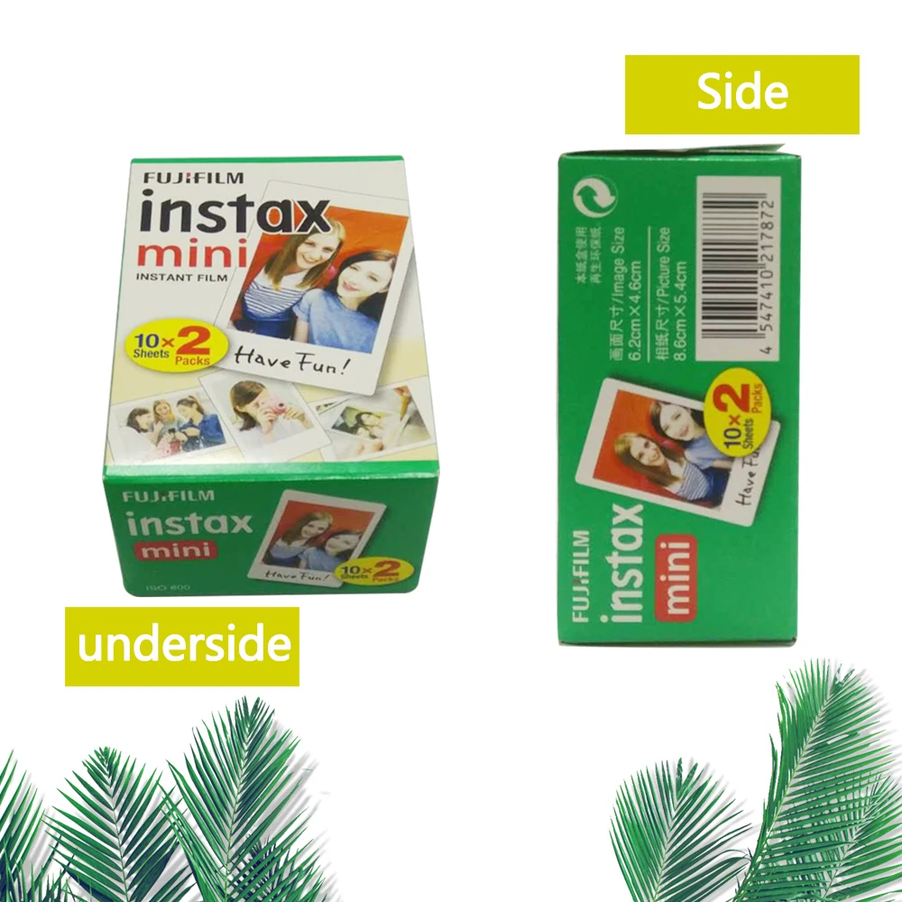 Пленка для камеры Fujifilm Instax mini 40 листов белая краевая 3 дюймовая мини пленка