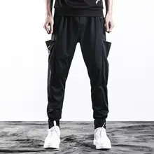 Весенне-летние тонкие личности модные шаровары мужские Брюки Хомбре свободные Облегающие штаны для мужчин мужские панталоны черный