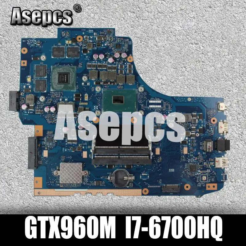 Akemy для Asus GL752VW GL752VL GL752V GL752 FX71PRO Материнская плата ноутбука CPU I7-6700HQ GTX960M