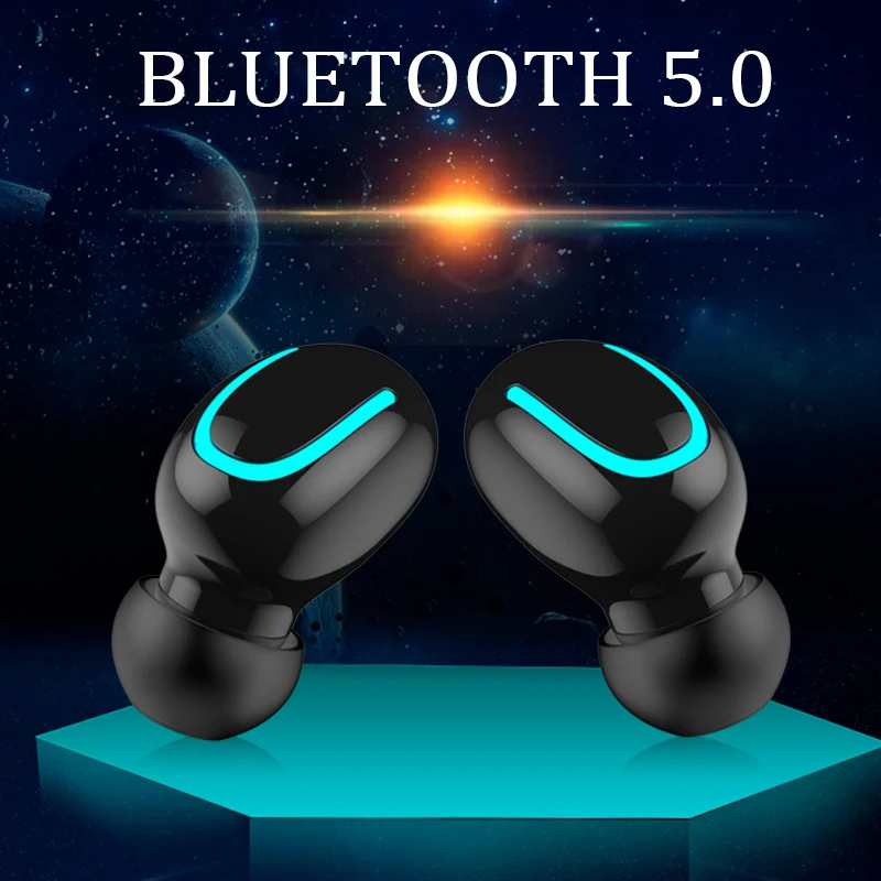 

HBQ Q32 TWS True Wireless Earphone Bluetooth 5.0 Earphones Headset With Dual Mic Mini Cordless Earbuds for iphone samsung