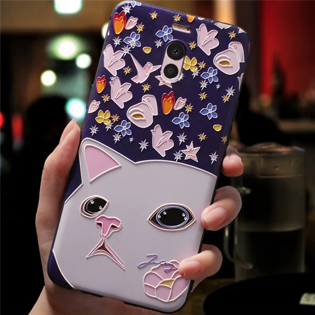 best meizu phone cases For Meizu M6 Note Case 3D Flower Silicone Emboss Phone Cover For Meizu M6T M5 Note M5C Pro 7 Plus Cases Coque Capa Relief cases for meizu belt Cases For Meizu