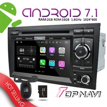 Car Navigator 7” Android 7.1 for Audi A4 2002-2008 WANUSUAL Automotive PC Media GPS Plug&Play Bluetooth Device wifi Multimedia