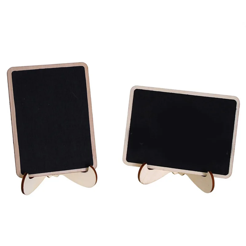 

Wooden Mini Chalkboard Vertical Small Message Board Home Memo Blackboard 30pcs/lot