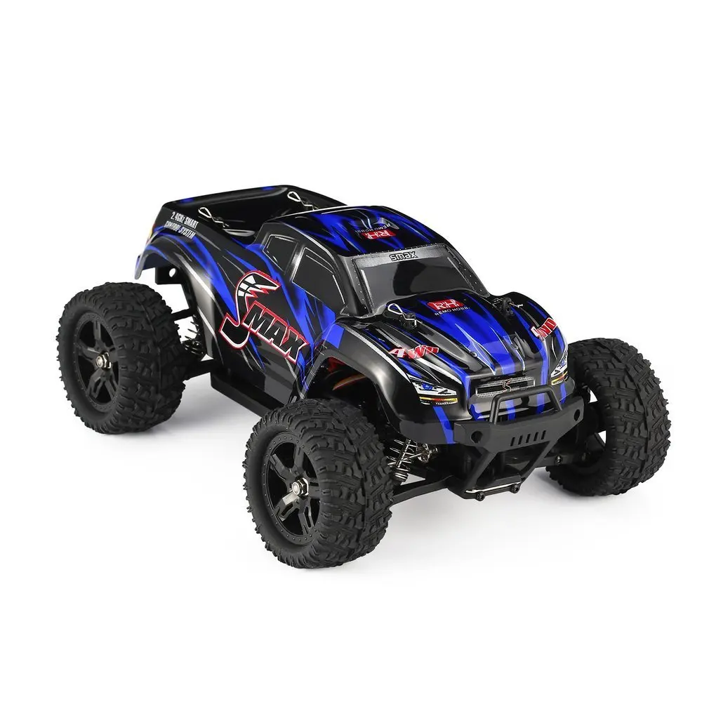 1/16 2.4G RC Car 40km/h Remote Control High Speed 4WD Brushed Off-Road Truck Big Wheels Bigfoot Car