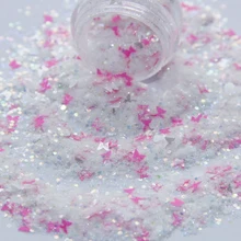 Красивая Белая и розовая бабочка с блестками смесь белая блесточка сырье для пилка для ногтей свеча