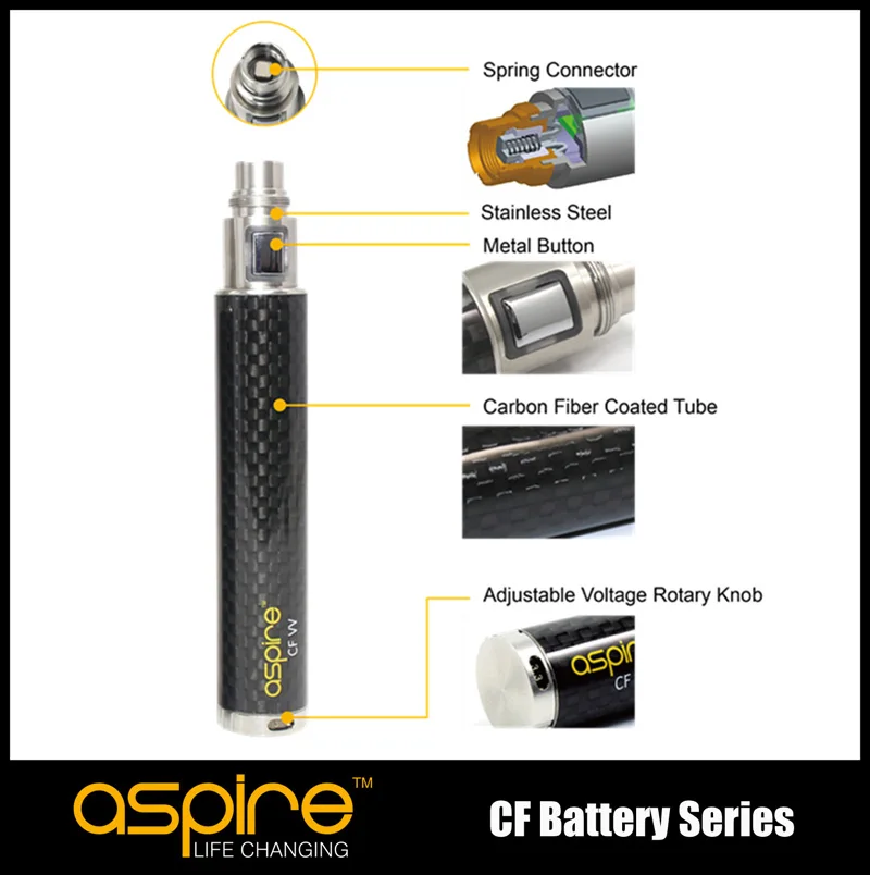 Aspire CF SUB Battery 2000mah Electronic Cigarette 100% Original VS Aspire CF VV Battery 01 (7)