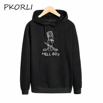 

Pkorli Lil Peep LOVE Hell Boy Sweatshirt Men Women Casual Pullover Hip Hop Lil Peep Rapper Hoodies Hipster Hoody
