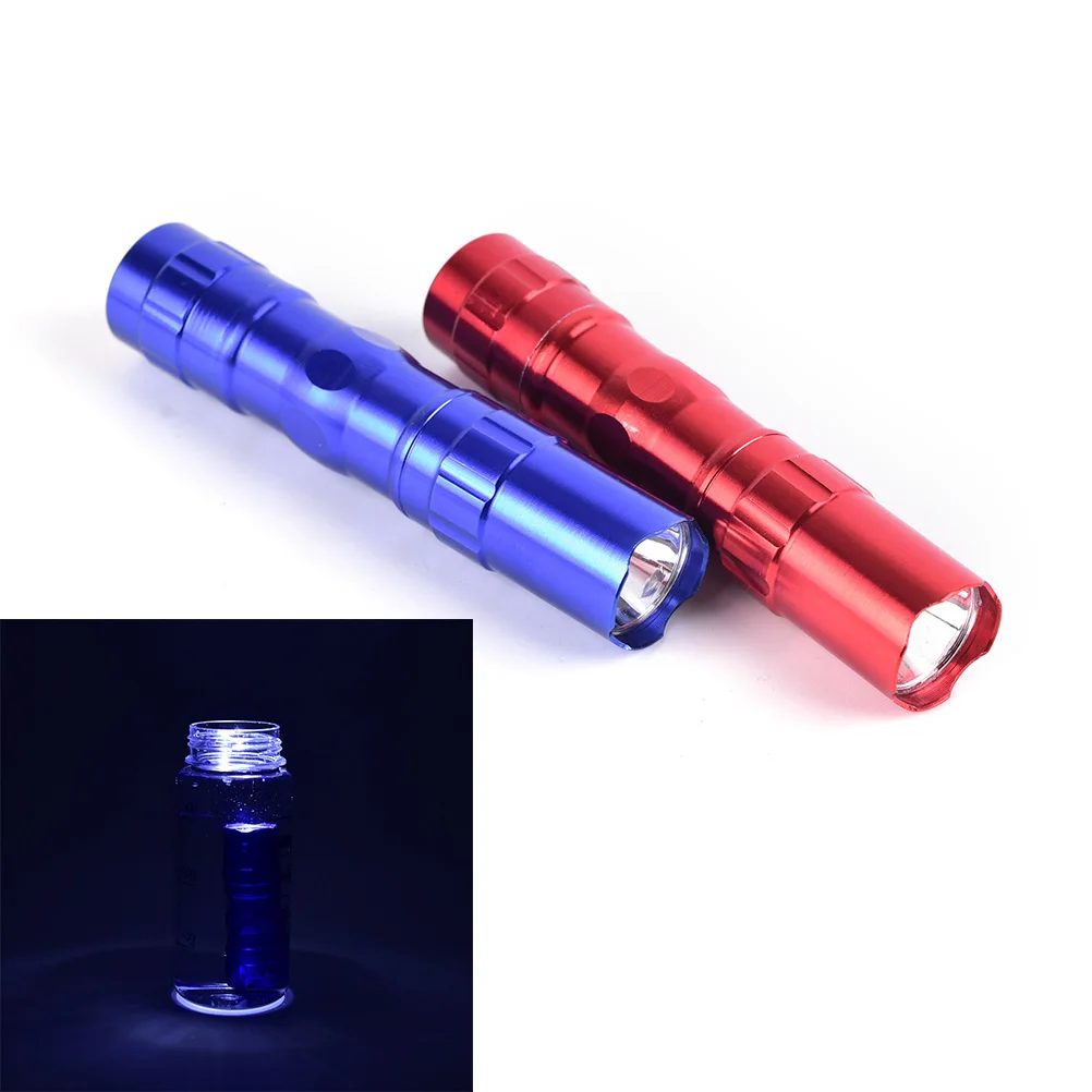 1PC Portable Waterproof Lamp Aluminum Alloy Police  Pocket Light  Mini Penlight Handy LED Flashlight 2 colors