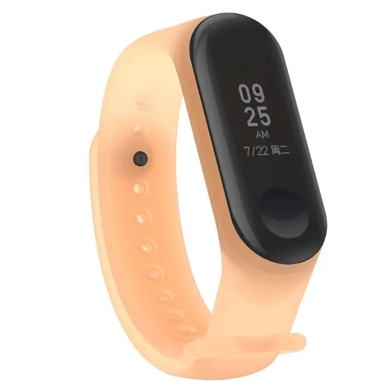 Colorful Clear Silicone Wrist Strap For Xiaomi Mi Band 4 MiBand 3 2019 Newest Replacement Watch Band