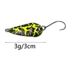 OUTKIT 5pcs Mix Colors 3cm 3g Fishing Spoon Lure Swim Bait Isca Artificial Trout Lure Pesca Fishing Tackle Leurre Truite Spoons ► Photo 2/6