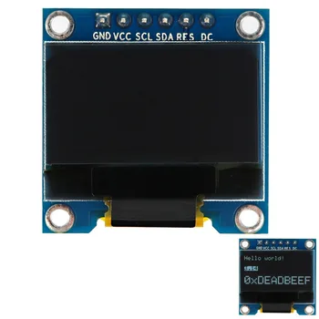 

0.96 inch 128 x 64 OLED White Screen Display Module Board with I2C / 4SPI / 3SPI for Arduino