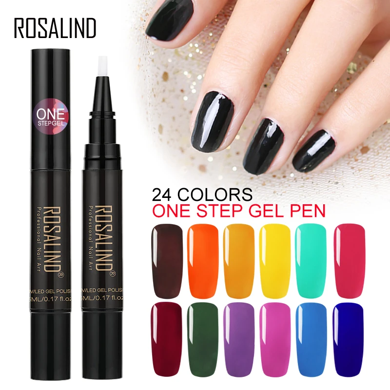 2019 Explosion Makeup Tool Newest 3 In 1 Gel Nail Varnish Pen Glitter One Step Art 24 Colors Easy To Use Polish | Красота и здоровье
