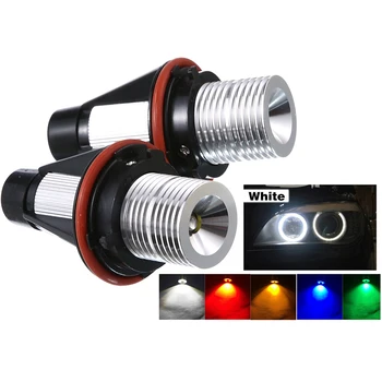 

2pcs/Pair LED Angel Eyes Light Bulb Car LED Parking Lights Lamp for BMW E39 5W 12V Auto Car Lights