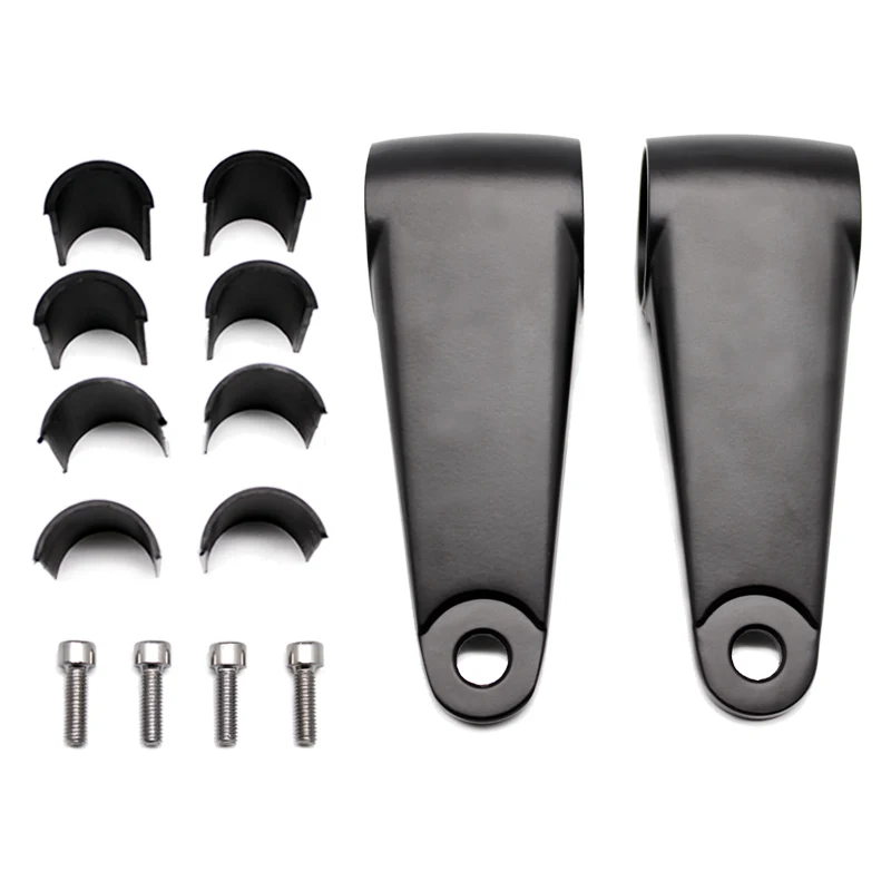 Nordson For 35mm 39mm 41mm Forks Side Mount Motorcycle Headlight Brackets Head Light Fork Mounting Brackets Cafe Racer Cruiser