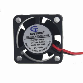 

10 PCS LOT Gdstime Mini Cooling Fan 24V 2Pin 25MM 2510s 25x25x10mm Brushless DC Cooler Fan